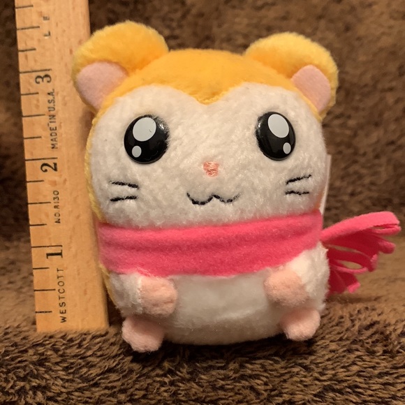 Pashmina Ham-Ham Hamtaro Hamster Plush Stuffed 2002 Ham Ham Rare HamHam 22481 - Picture 2 of 8